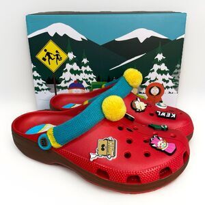 CROCS South Park Cartman Classic Clog 211500-90H Men’s 12 Slip On Red Blue New